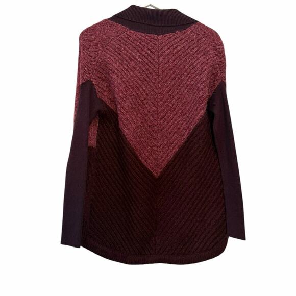 Smartwool Open Front Colorblock Wool Blend Cardigan Sweater XS - Picture 5 of 7